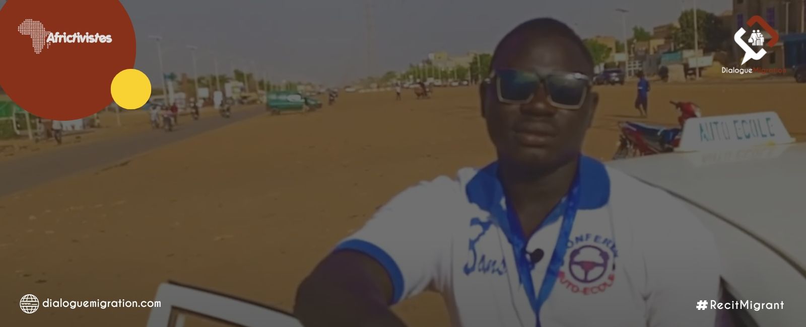 Mamoudou Hama Zakou driving instructor, “My ambition is to train many young people like me”.